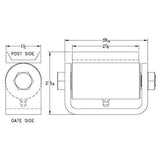 Liftmaster 2115P Hinge measurements