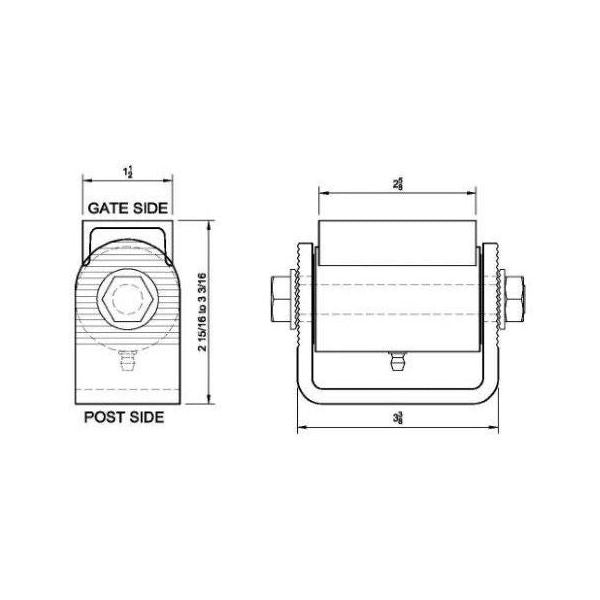 Bisagras de rodamiento ajustables LiftMaster 3100Z