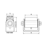 Bisagras de rodamiento ajustables LiftMaster 3100Z