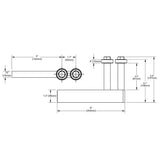 D&D CI2350 Gate Guide Extended Dimensions