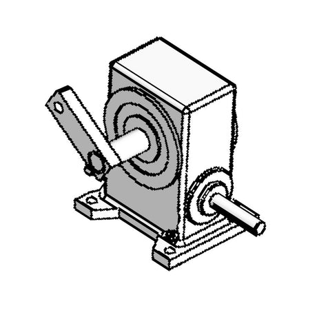 Doorking 1601-027 Replacement Gearbox, diagram
