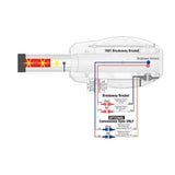 Doorking 1601-400 Magnetic Contact Breakaway, illustration