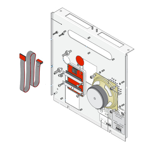 Doorking 1804-156 Replacement Keypad Kit with Ribbon, parts illustration