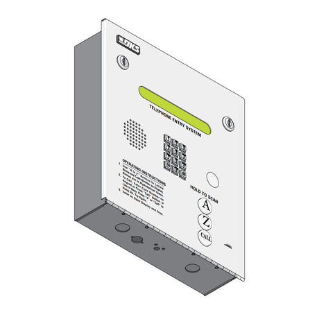 Doorking 1835-084 Flush-Mounted Telephone Entry System, illustration
