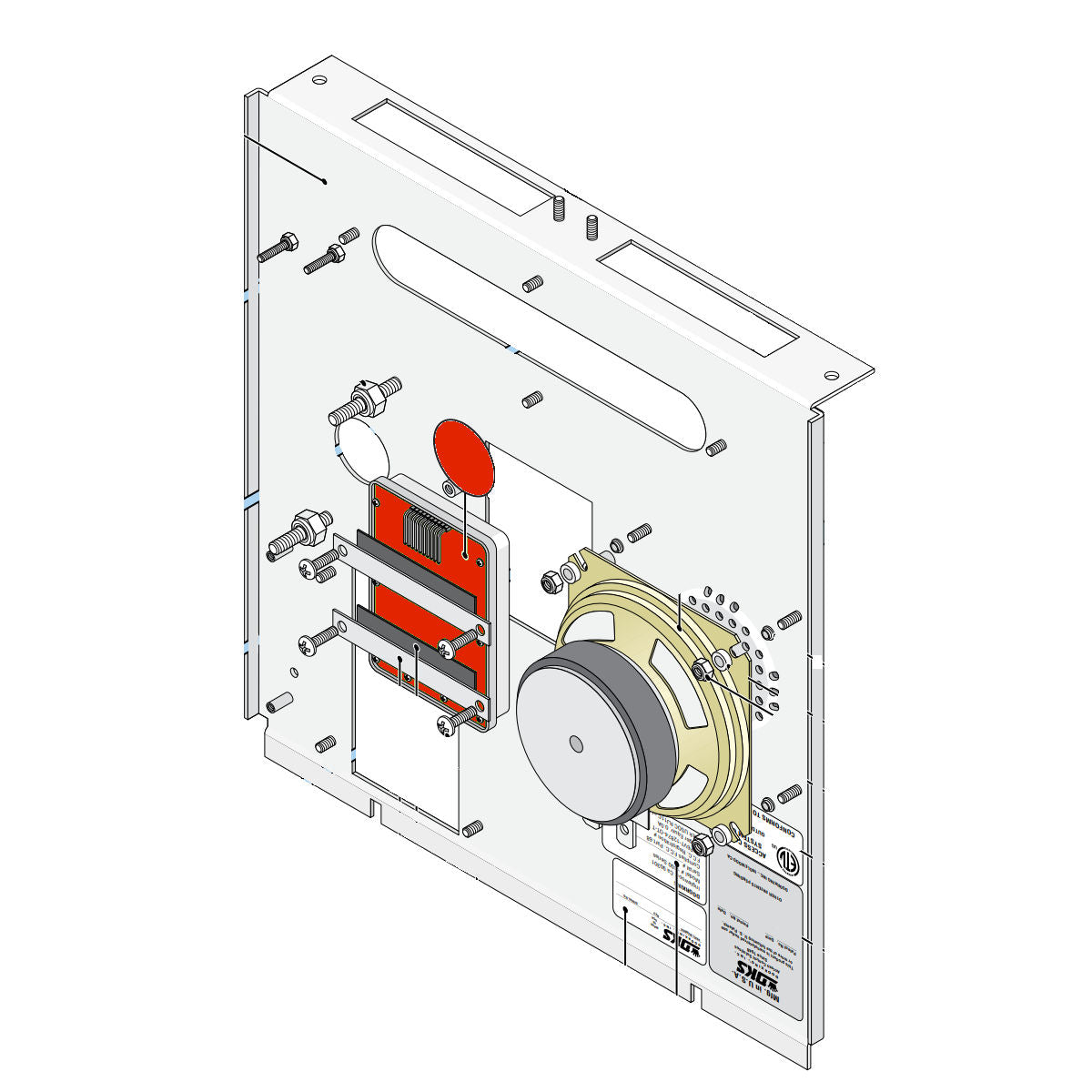 Doorking 1895-016 parts illustration
