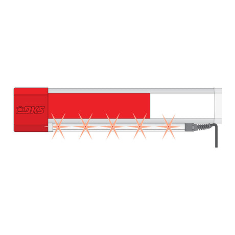 Doorking 8080-096 Reverse Edge, Red/Green LED lights blinking