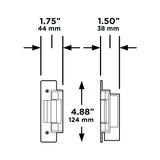 Abrepuertas eléctrico Doorking DKES-C2-1FS (a prueba de fallas)