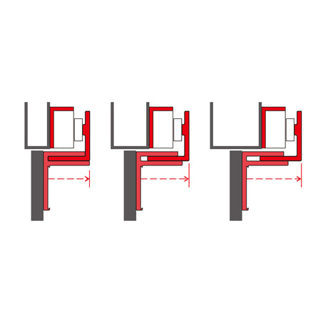 Enforcer E-941S-1K2/ZQ "Z" Bracket for 1200lb Maglock, mounting illustration