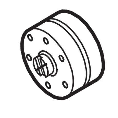 FAAC 3204435 Cast Iron Pump Lobe .75 Lt, illustration