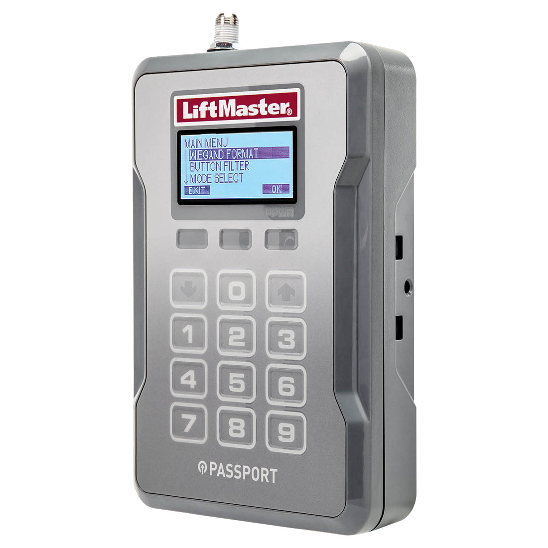 Receptor LiftMaster PPWR Passport Wiegand con tecnología Security+ 2.0