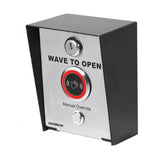 Seco-Larm SD-9963-KSGQ Post-Mount Wave-to-Open Exit Button (Red Color)