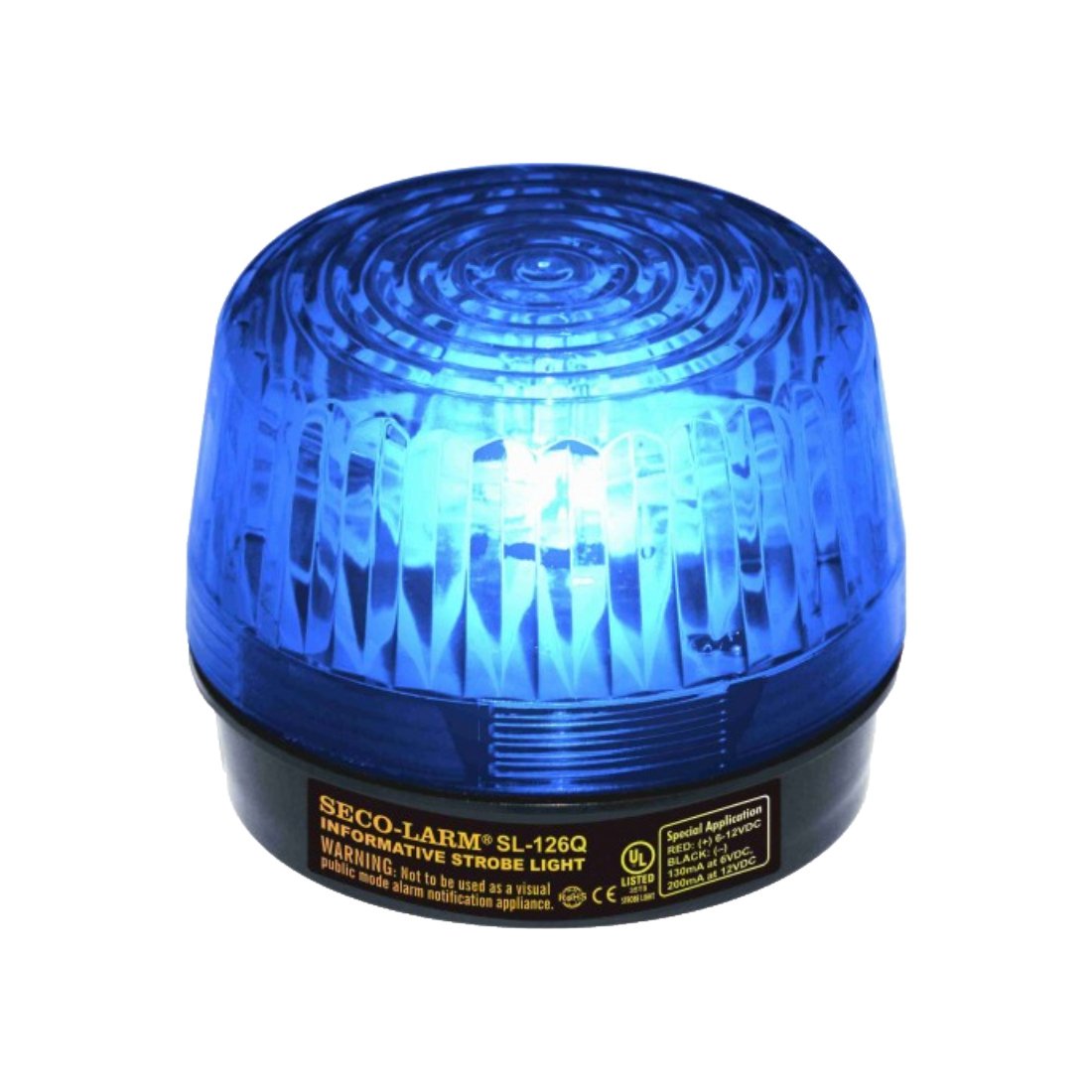 Seco Larm SL-126Q-B blue Strobe Light for Gates