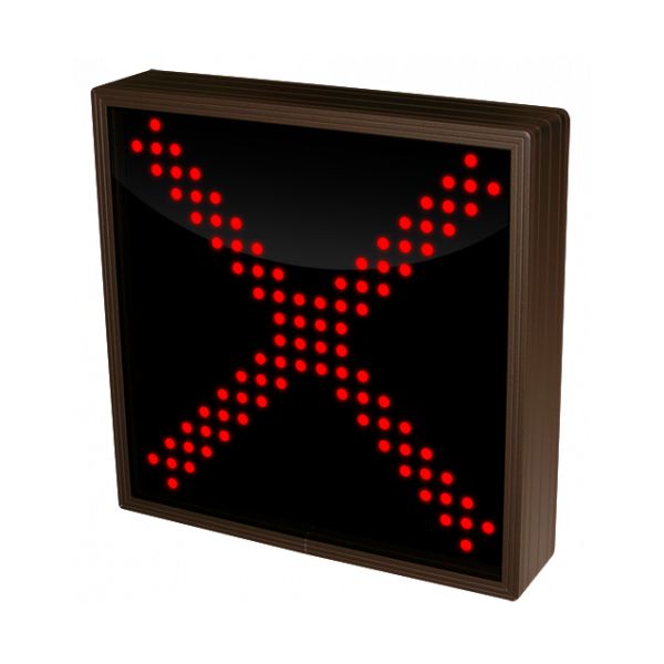 Signal-Tech LED Red “X” Lane Closure Sign (120-277 VAC) | theelitegateoffers.com